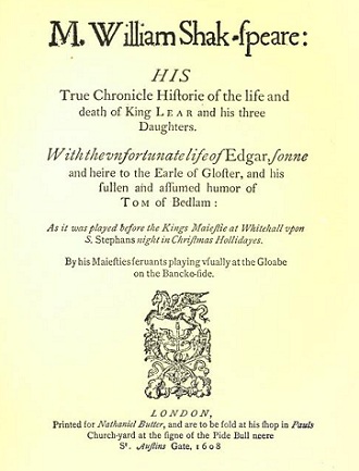 Chronology Of Shakespeare S Plays