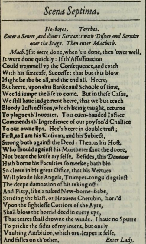 From the First Folio of 1623.