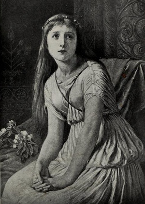 Cordelia, From the painting by W. F. Yeames.