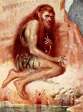 Caliban. Illustrated by Charles H. Buchel, 1904.