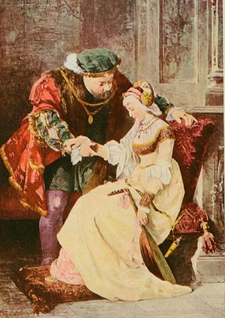 Henry VIII and Anne Boleyn. From The Booklovers Edition, 1901.