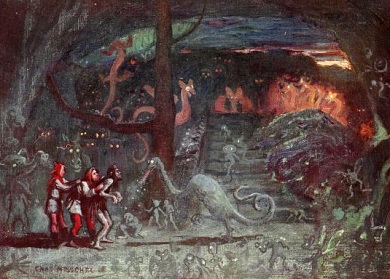 Prospero's Cave. Illustrated by Charles H. Buchel, 1904.