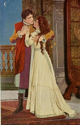 Romeo and Juliet Balcony Scene. From the Booklover's Edition. 1901.
