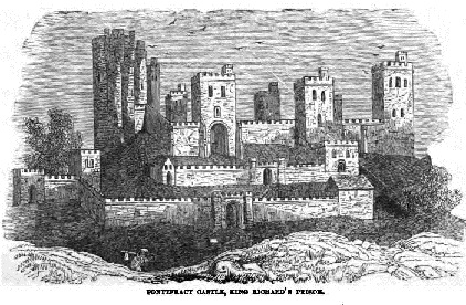 Pontefract Castle. From Pontefract: its name, its lords, and its castle by Richard Holmes